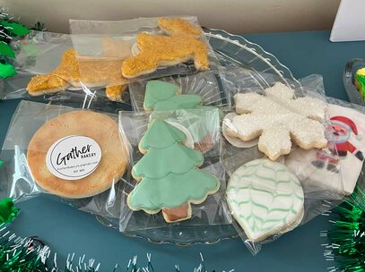 gather holiday cookies